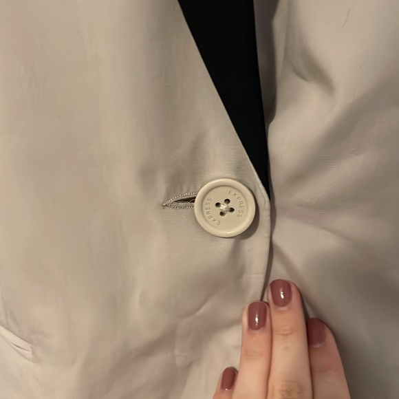 Express One-Button Tan Blazer - Picture 3 of 7